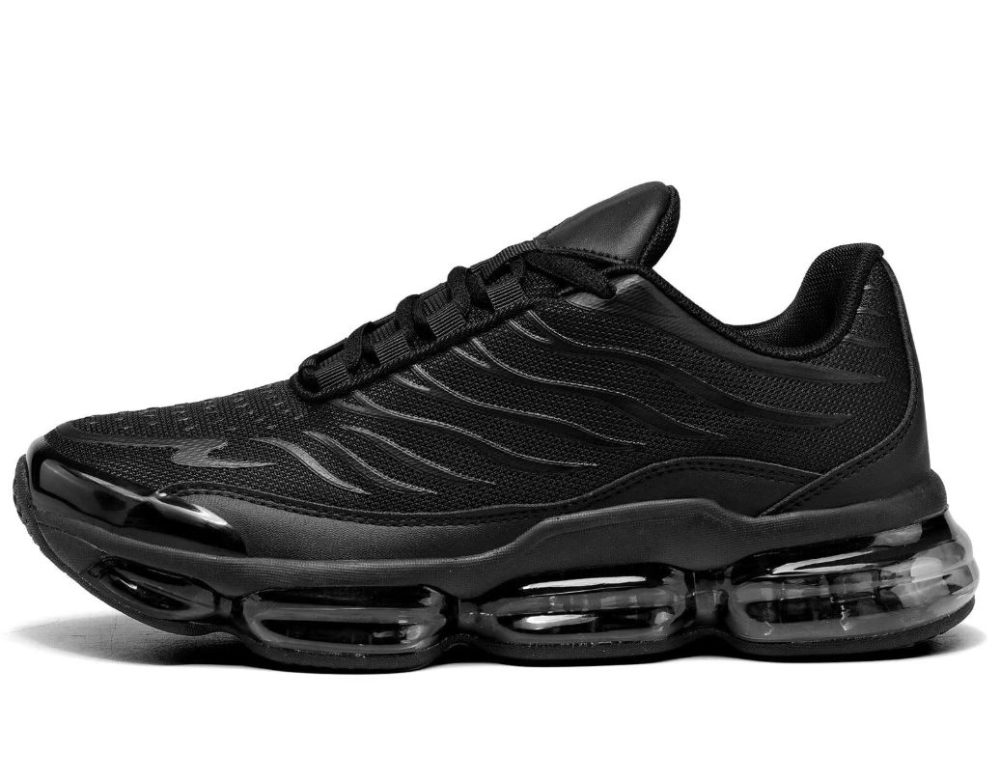 Men's Air Running Shoes Non Slip Workout Casual Sport Shoes for Men Basketball Sneakers Fashion Tennis Sport Fitness Cross Trainers - Black Monochrome