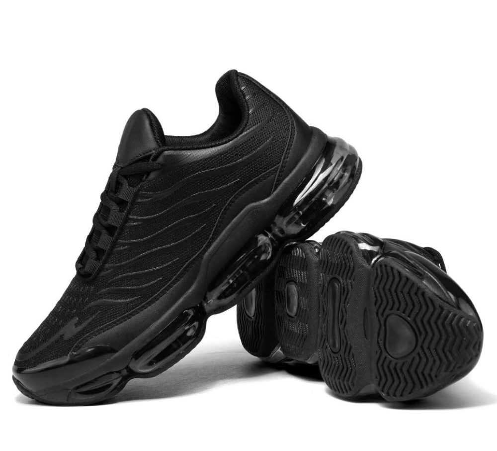 Men's Air Running Shoes Non Slip Workout Casual Sport Shoes for Men Basketball Sneakers Fashion Tennis Sport Fitness Cross Trainers - Black Monochrome