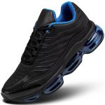 Men's Air Running Shoes Non Slip Workout Casual Sport Shoes for Men Basketball Sneakers Fashion Tennis Sport Fitness Cross Trainers - Black/Blue