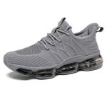 Men's Air Running Shoes Non Slip Workout Casual Sport Shoes for Men Basketball Sneakers Fashion Tennis Sport Fitness Cross Trainers - Z02 Grey