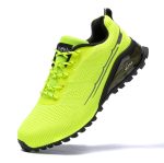Men's Trail Running Shoes Fashion Walking Hiking Sneakers for Men Tennis Cross Training Shoe Outdoor Snearker Mens Casual Workout Footwear - Fluorescent Green